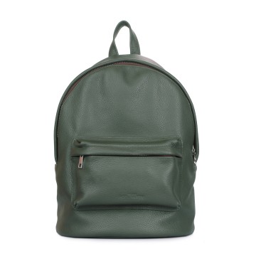 Рюкзак Poolparty backpack-leather-darkgreen