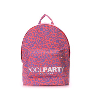 Рюкзаки підліткові Poolparty backpack-leo-pink