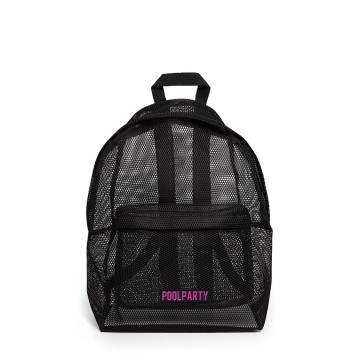 Рюкзаки подростковые Poolparty backpack-mesh-black