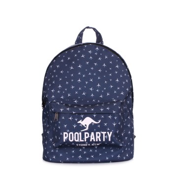 Рюкзаки підліткові Poolparty backpack-planes-darkblue