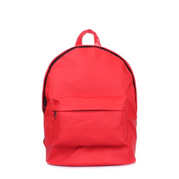 Рюкзаки подростковые Poolparty backpack-pu-red