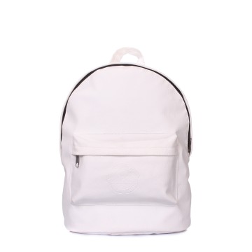Рюкзаки подростковые Poolparty backpack-pu-white