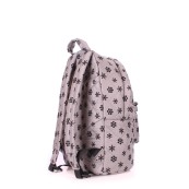 Рюкзаки подростковые Poolparty backpack-snowflakes-grey