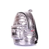 Рюкзаки подростковые Poolparty backpack-theone-silver