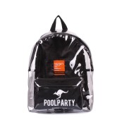 Рюкзаки підліткові Poolparty bckpck-plastic-black