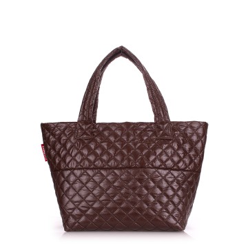 Молодёжна сумка Poolparty broadway-quilted-brown
