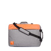 Рюкзаки підліткові Poolparty cabin-grey-orange