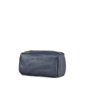 Косметичка Poolparty cosmetic-leather-darkblue