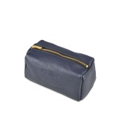 Косметичка Poolparty cosmetic-leather-darkblue