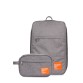 Комплект з рюкзака для ручної поклажі та тревелкейса сірого кольору Poolparty