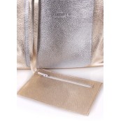 Жіноча сумка Poolparty mania-golden-silver