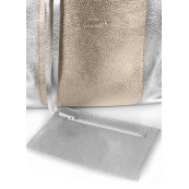 Жіноча сумка Poolparty mania-silver-gold
