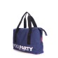 Вместительная молодежная сумка синего цвета  Poolparty