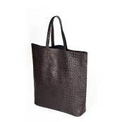 Жіноча сумка Poolparty leather-city-croco-black