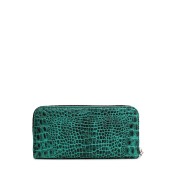 Жіночий гаманць Poolparty crocodile-wallet-green