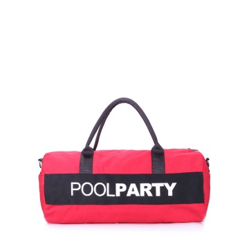 Спортивная сумка Poolparty gymbag-red-black