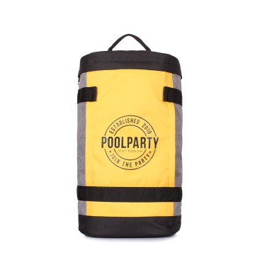 Рюкзаки подростковые Poolparty tracker-yellow-grey