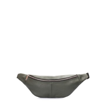 Сумка на пояс Poolparty waistbag-leather-darkgreen