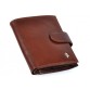 Изысканный кожаный бумажник коричневого цвета