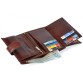 Изысканный кожаный бумажник коричневого цвета