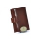 Изысканный кожаный бумажник коричневого цвета Puccini