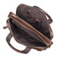 Мужская кожаная сумка коричневого цвета Tiding Bag