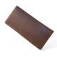 Вертикальное коричневое портмоне из кожи крейзи хорс Tiding Bag