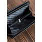 Кожаный мужской клатч черного цвета Horton Collection