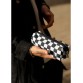 Чоловічий рюкзак Brix чорно-білий із шаховим принтом Sambag