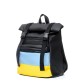 Рюкзак ролтоп чорний з прапором України Sambag