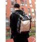 Мужской рюкзак Hacking черно-серый с прозрачным карманом Sambag