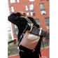 Чоловічий рюкзак Hacking чорно-сірий із прозорою кишенею Sambag