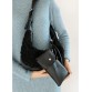 Жіноча сумка зі штучним хутром HOBO Dolly чорна Sambag