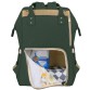 Рюкзак для мам Diaper Bag Dark Green Embroidery Sunveno