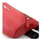 Шкіряна жіноча сумка червоного кольору Tom Stone