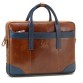 Кожаная сумка-портфель с отливом Tom Stone
