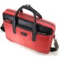 Яскрава червона сумка-портфель із натуральної шкіри Tom Stone