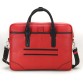 Яскрава червона сумка-портфель із натуральної шкіри Tom Stone