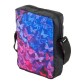Вертикальная сумка с ярким сине-розовым принтом бабочек Traum