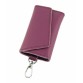 Кожаный чехол для ключей фиолетового цвета Traum