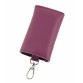 Кожаный чехол для ключей фиолетового цвета Traum