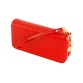 Стильний гаманець з штучної шкіри червоного кольору Traum