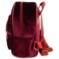 Бордовый велюровый рюкзак Traum