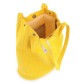 Небольшая вельветовая сумка желтого цвета Traum
