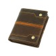 Мужской кожаный бумажник коричневого цвета Traum