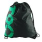 Чорно-зелена сумка для взутя Traum