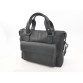 Кожаная сумка-портфель черного цвета VATTO