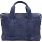 Синя портфель-сумка зі шкіри крейзі хорс VATTO