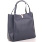 Женская сумка без подкладки синяя Wallaby