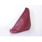 Бордовая треугольная кожаная сумка Bermuda Svitlana Zubko